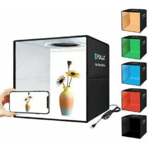 PAZARI4ALL.GR-Mini Aναδιπλούμενο Στούντιο Φωτογράφισης  PULUZ 30x30cm με Φωτισμό LED & 6 Χρώματα Background - ΟΕΜ