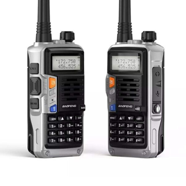 PAZARI4ALL.GR-Baofeng UV-9S Ασύρματος Πομποδέκτης UHF/VHF 5W Ασημί.