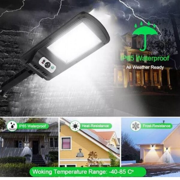 PAZARI4ALL.GR-Αδιάβροχος Ηλιακός Προβολέας 225 SMD LED  - Φωτιστικό Δρόμου με Τηλεχειριστήριο, Ανιχνευτή Κίνησης, Φωτοκύτταρο & Φωτοβολταϊκό Πάνελ - W755-3 - ΟΕΜ