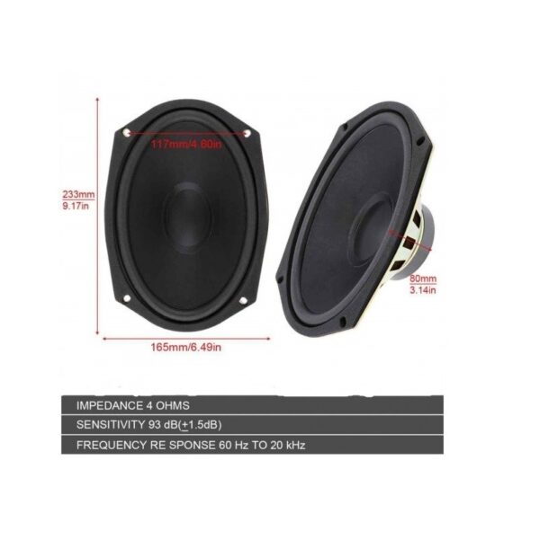 PAZARI4ALL.GR-Ηχείο Οβάλ Αυτοκινήτου 6x9'' 800W/400RMS FONY CTC-6907 - ΟΕΜ