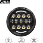 PAZARI4ALL.GR-Προβολέας στρογγυλός LED 7 ιντσών για Land Rover Defender και Jeep OEM.