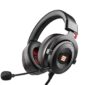 pazari4all.gr-Gaming Headsets EKSA E900pro Over Ear με σύνδεση USB Μαύρο-Κόκκινο.