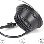 pazari4all.gr-4.5 Προβολείς Led Black Hole για Harley Davidson Motorcycle 2018+Jeep Wrangler JL και Jeep Gladiator OEM.