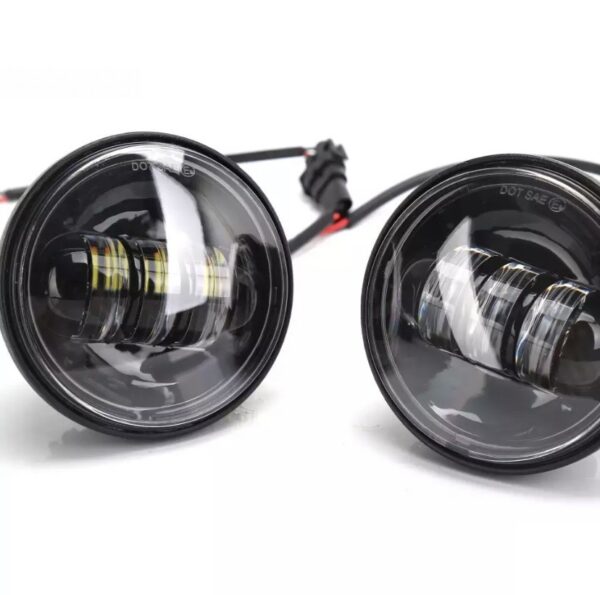 pazari4all.gr-4.5 Προβολείς Led Black Hole για Harley Davidson Motorcycle 2018+Jeep Wrangler JL και Jeep Gladiator OEM.