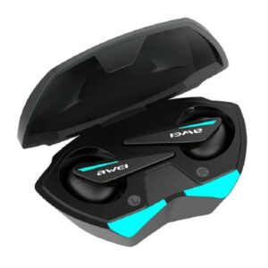 PAZARI4ALL.GR-T23 TWS Gaming Earbuds με θήκη μεταφοράς Μαύρο Awei
