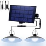 pazari4all.gr-Διπλό Ηλιακό Φωτιστικό 32LED Λευκού Φωτισμού 6000K 2τμχ OEM – Μαύρο