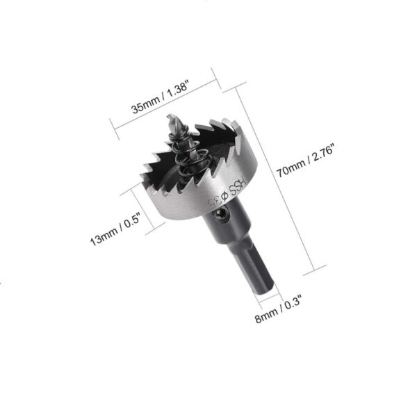 pazari4all.gr - Ποτηροτρύπανο INOX 35 mm SLD35INX OEM