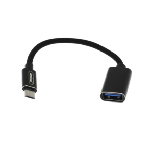 pazari4all.gr-Αντάπτορας καλώδιο Micro USB αρσενικό σε USB θηλυκό μαύρος Q-OT02 Andowl