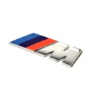 pazari4all.gr - Αυτοκόλλητο Σήμα Αυτοκινήτου Bmw Σειρά M 1.7 x 4.5cm σε Ασημί Χρώμα