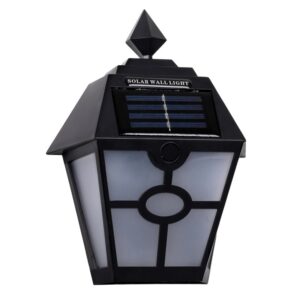 pazari4all.gr-Ηλιακό Φωτιστικό Φανάρι Τοίχου με Αισθητήρα Νυχτός - OEM