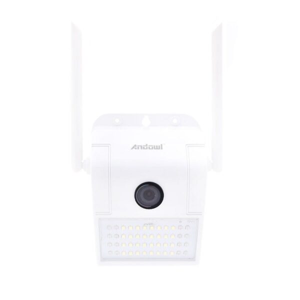 pazari4all.gr-IP Κάμερα Ασφαλείας 1080P 5MP με Ανίχνευση Κίνησης WiFi & Φωτιστικό LED Andowl Q-L417 – Λευκό