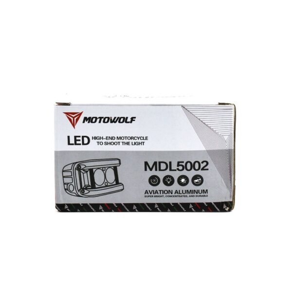 pazari4all.gr-Προβολάκι Αλουμινίου Μοτοσυκλέτας 25W 12-80V 6500Κ Motowolf MDL5002 – Μαύρο