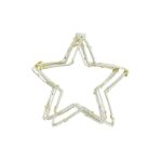 pazari4all.gr-Φωτιζόμενα αστέρια 7 τεμαχίων 15cm κουρτίνα σε Λευκό Θερμό Φωτισμό - ΟΕΜ