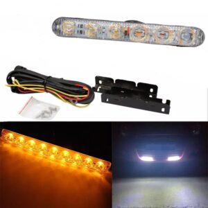 pazari4all.gr-Led φώτα ημέρας 2x36w Λευκό & Πορτοκαλί φλάς-OEM.