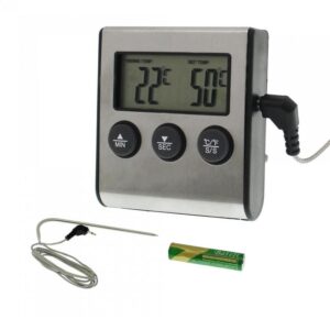 pazari4all.gr-Ψηφιακό θερμόμετρο κουζίνας και χρονόμετρο με probe ακίδας ΟΕΜ 
