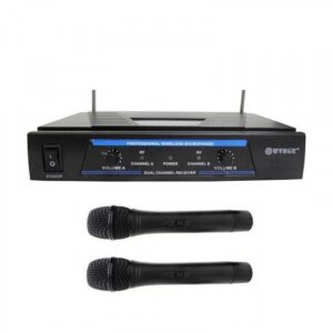 Επαγγελματική Συσκευή Karaoke WG-006 VHF με Δύο Ασύρματα Μικρόφωνα - DIGITAL WVNGR