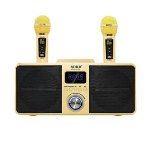pazari4all.gr-Σύστημα Karaoke με Ασύρματα Μικρόφωνα SD309 σε Κίτρινο Χρώμα - ΟΕΜ