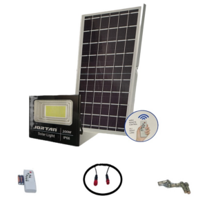 pazari4all.gr-Ηλιακός προβολέας LED 200 Watt  με φωτοβολταϊκό πάνελ και Τηλεχειριστήριο - OEM