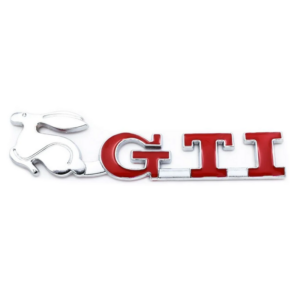 pazari4all.gr-Σήμα GTI Μεταλλικό Κόκκινο Αυτοκόλλητο