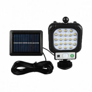 pazari4all.gr-Αδιάβροχος Ηλιακός Προβολέας Τοίχου IP65 LED Με Ανιχνευτή Κίνησης, Φωτοκύτταρο & Πάνελ Φόρτισης – Solar Panel Led Light – Motion Sensor ARRANGO AT76164