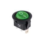 pazari4all - Στρογγυλός διακόπτης On/Off 12V 20A 3 pins πράσινο OEM