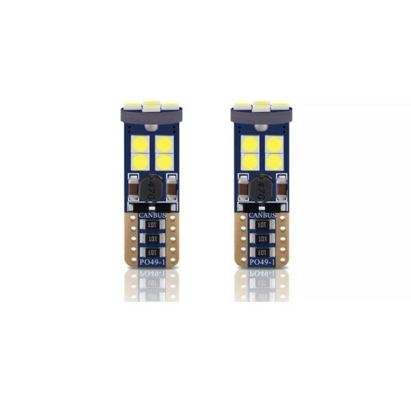 Ψείρες Αυτοκίνητου T10 W5W 3rd Generation Can-Bus 12 SMD 3030 6W 900lm DC 12 IP20 Ψυχρό Λευκό 5000K 2 τμχ -PAZARI4ALL.GR