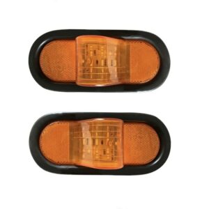 Πορτοκαλί πλευρικά φώτα 2 σκάλες για Trailer/Φόρτηγου LED 12/24V 2Pcs OEM-Pazari4all.gr
