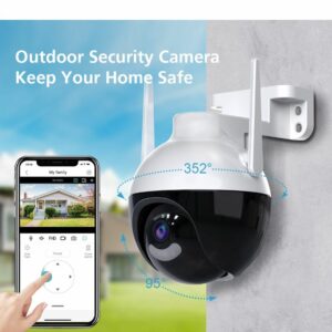 IP Κάμερα Ασφαλείας 1080P 4MP με WiFi & Φως LED OEM.-pazari4all.gr