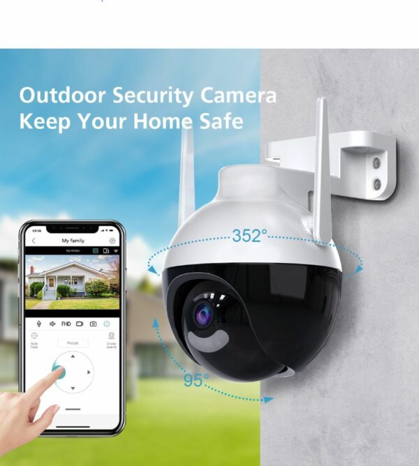 IP Κάμερα Ασφαλείας 1080P 4MP με WiFi & Φως LED OEM.-pazari4all.gr