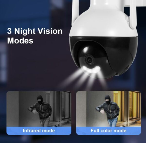 IP Κάμερα Ασφαλείας 1080P 4MP με WiFi & Φως LED OEM.-pazari4all.gr