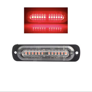 Ανθεκτικό και υψηλής ποιότητας κατασκευής φανάρι LED κόκκινο χρώματος Strobe Όγκου 12/24V με 12 LED-Pazari4all.gr