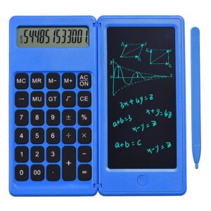 pazari4all.gr-Σημειωματάριο LCD 6,5΄ με Αριθμομηχανή 2 σε 1 Μπλε - ΟΕΜ