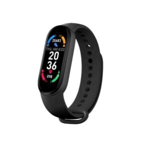 pazari4all.gr-Επαναφορτιζόμενο smartwatch Smart band 6 μαύρο M6 - ΟΕΜ