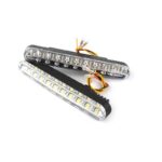 pazari4all.gr-Φώτα Ημέρας Αυτοκινήτου προβολάκια LED-239 Daytime Running Lights με φλας 2τεμ. - ΟΕΜ