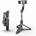 pazari4all.gr-3 σε 1 Bluetooth Τρίποδο, Selfie stick και Gimbal κινητού με αποσπώμενο χειριστήριο μαύρο L08