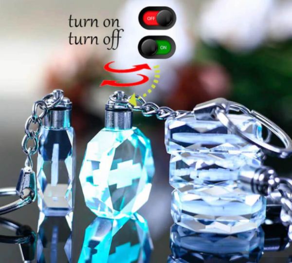 pazari4all.gr-Φωτιζόμενο Γυάλινο Rgb μπρελόκ RENAULT - OEM