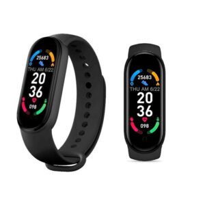 pazari4all.gr-Επαναφορτιζόμενο smartwatch Smart band 6 μαύρο M6 - ΟΕΜ