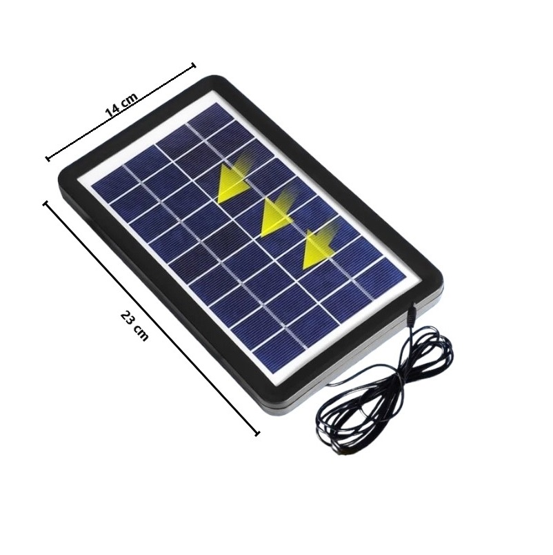 Ηλιακός Ανεμιστήρας Με Powerbank 2 Λάμπες Και Καλώδιο Ρέυματος GDTIMES GD-8019-Pazari4all.gr