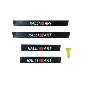 pazari4all.gr-Σετ Προστατευτικά Εσωτερικά Μασπιέ Πόρτας RALLI ART Carbon Style Αυτοκόλλητα