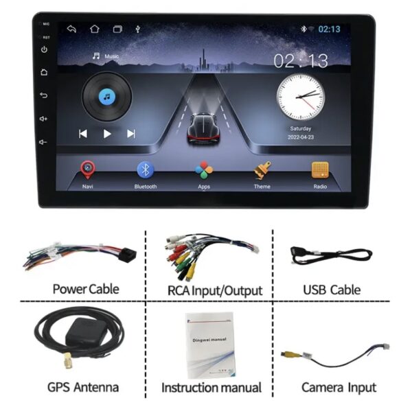 Οθόνη αυτοκινήτου Universal 2DIN 9″ Android 10 GPS WiFi OEM-pazari4all.gr