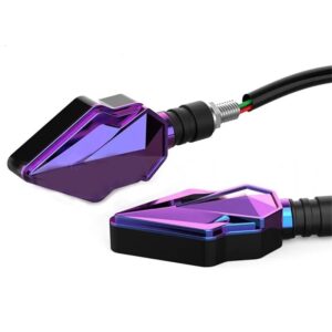 pazari4all - Σετ 2τμχ Φλας LED Μοτοσυκλέτας 12V 10mm με Διπλό Φωτισμό SY-MTZXD0119 ΜΩΒ – Κόκκινο, Πορτοκαλί - OEM