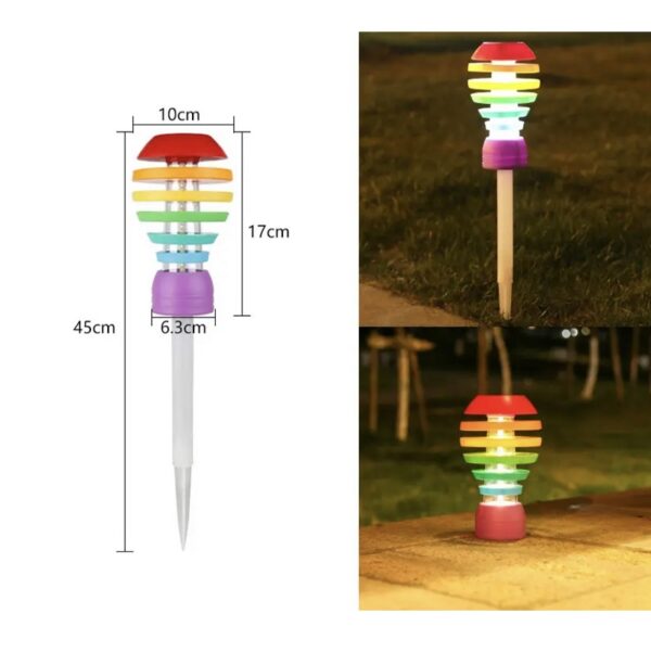 pazari4all -Ηλιακά φωτιστικά για γκαζόν Solar lawn light- 2τεμ. - ΟΕΜ