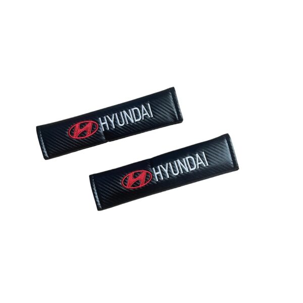 pazari4all - Μαξιλαράκια Ζώνης Carbon HYUNDAI Σετ Χρώμα Μαύρο - ΟΕΜ