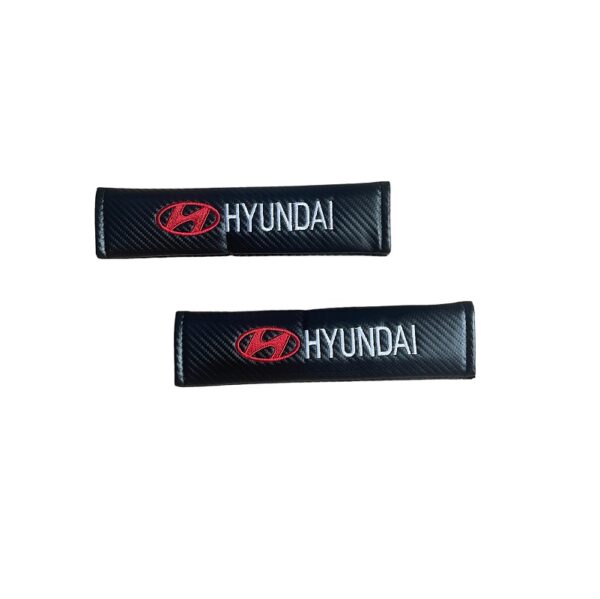 pazari4all - Μαξιλαράκια Ζώνης Carbon HYUNDAI Σετ Χρώμα Μαύρο - ΟΕΜ