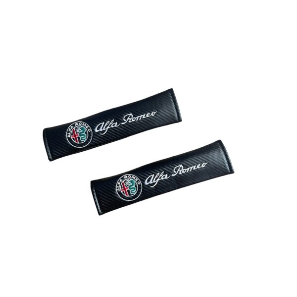 pazari4all - Μαξιλαράκια Ζώνης Carbon ALFA ROMEO Σετ Χρώμα Μαύρο - ΟΕΜ