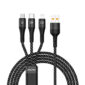 Awei CL-972 USB σε Lightning/ Τype C/ micro USB 120W 1.20M-Pazari4all.gr