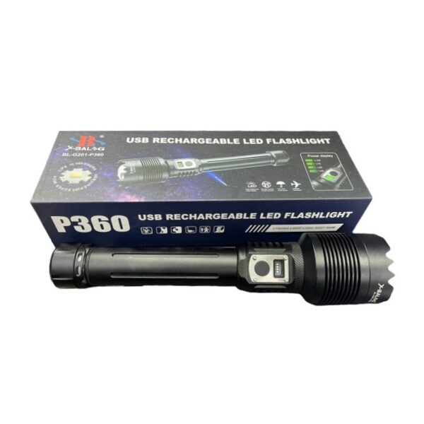 pazari4all - LED Επαναφορτιζόμενος Φακός Χειρός X-Balog BL-G201-P360 - ΟΕΜ