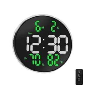 pazari4all - Ψηφιακό Ρολόι LED Τοίχου με Ημερολόγιο/ Θερμόμετρο/ Υγρασιόμετρο DS3813L Λευκό ΟΕΜ