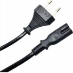 pazari4all - ΚΑΛΩΔΙΟ ΤΡΟΦΟΔΟΣΙΑΣ 2PIN COPPER 1.5M ΜΑΥΡΟ- (CAB-P021)