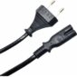 pazari4all - ΚΑΛΩΔΙΟ ΤΡΟΦΟΔΟΣΙΑΣ 2PIN COPPER 1.5M ΜΑΥΡΟ- (CAB-P021)